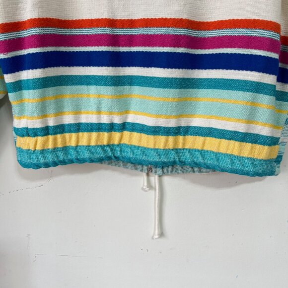 NEW Zara Cotton Blend Jacquard Multi-colored Bomber Jacket, Size L - Picture 9 of 16